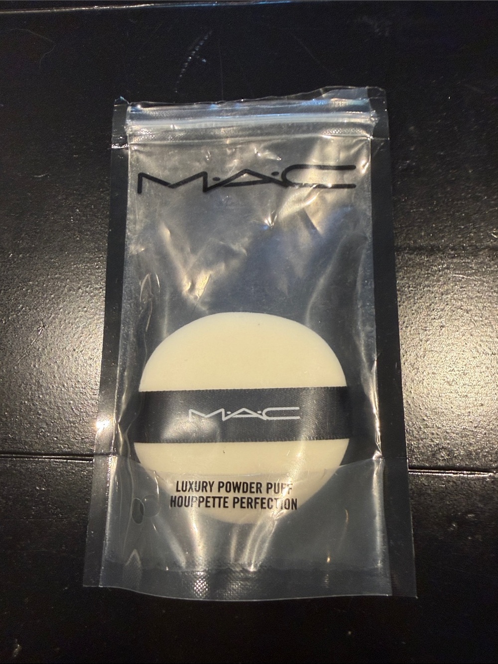 MAC Cosmetics Powder Puff - White with Black Ribbon